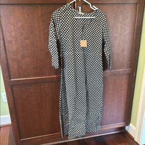 Seasons Brand Black and White Motif Kurta 100% cotton